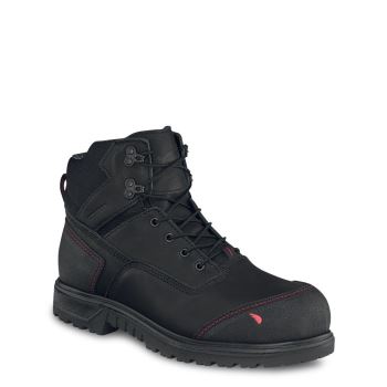 Red Wing Brnr XP 6-inch Waterproof Safety Toe Mens Safety Boots Black - Style 2400